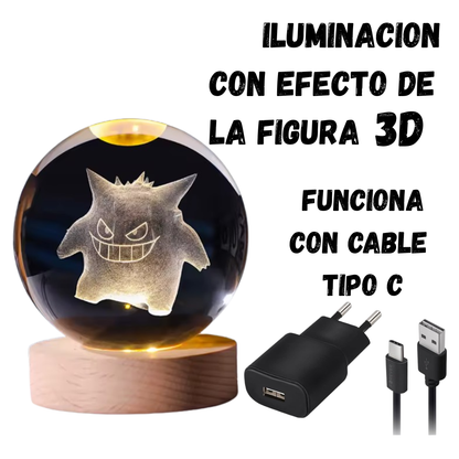 Bola de cristal 3D de Pokémon